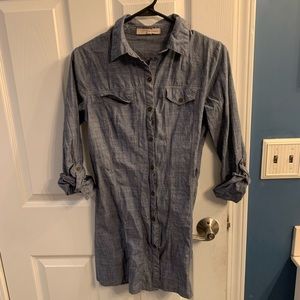 Denim colored Tunic/Dress - Juniors Size Small